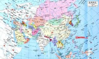 亚洲48个国家的名字